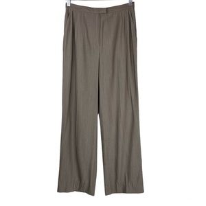 Lafayette 148 Vtg Wool Blend High Rise Wide Leg Trousers Pants Sz 8